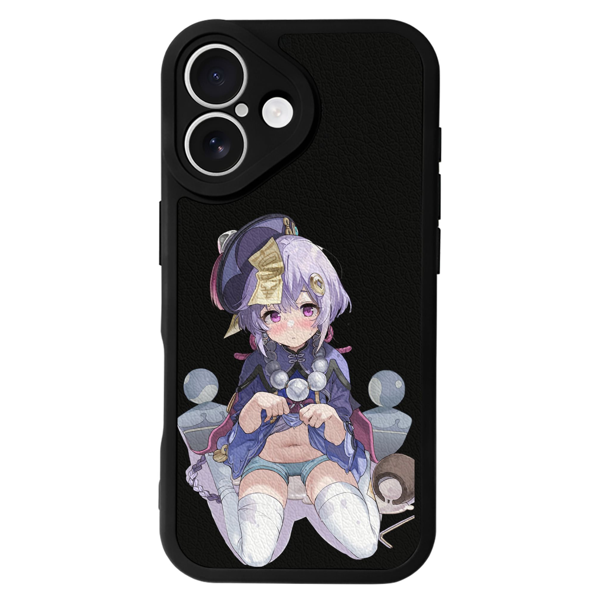 げんし神 七七 なな  genshin Nana 【iPhone 16シリーズ対応】シリコンスマホケース（レザー調） 材質：シリコン